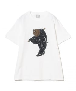 【八雲】木彫り熊 イラスト Tシャツ