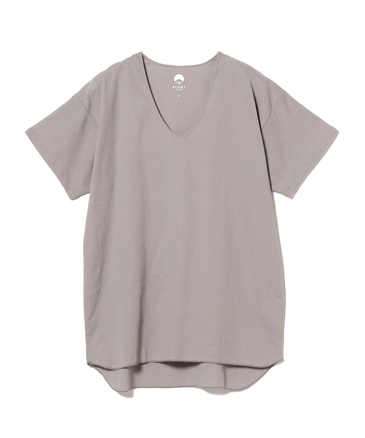 【別注】高島ちぢみ / 半袖Uネックシャツ インナーウエア マタニティ・ベビー MEN LT. GREY M 【別注】高島ちぢみ / 半袖Uネックシャツ インナーウエア マタニティ・ベビー MEN LT. GREY M