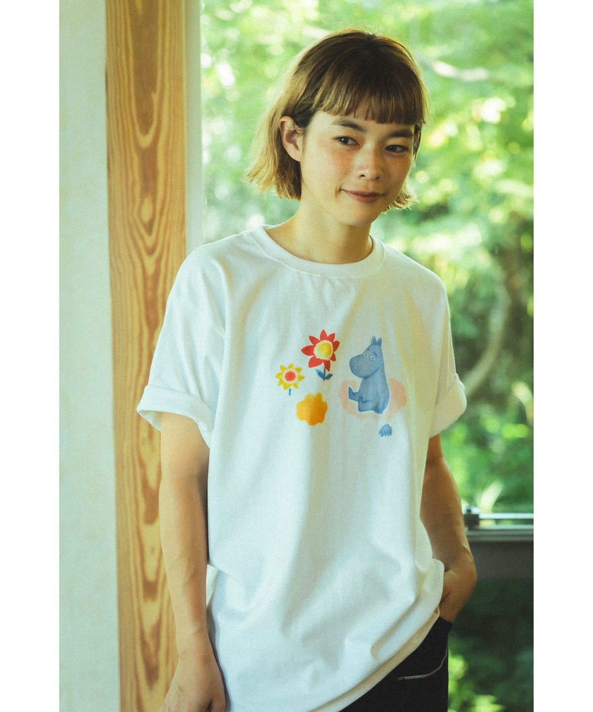 【COLLABORATION】MOOMIN ARABIA / ムーミン & スノークのおじょうさん ペイント Tシャツ Tシャツ・カットソー MEN Moomin S 【COLLABORATION】MOOMIN ARABIA / ムーミン & スノークのおじょうさん ペイント Tシャツ Tシャツ・カットソー MEN Moomin S