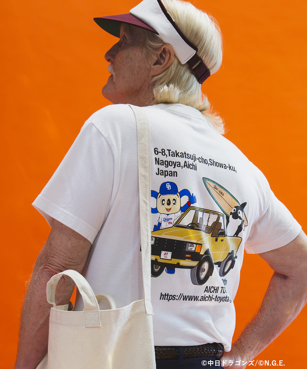 【大名古屋展2025】【別注】愛知トヨタ / Dra & GRA Tシャツ Tシャツ・カットソー MEN WHITE M 【大名古屋展2025】【別注】愛知トヨタ / Dra & GRA Tシャツ Tシャツ・カットソー MEN WHITE M