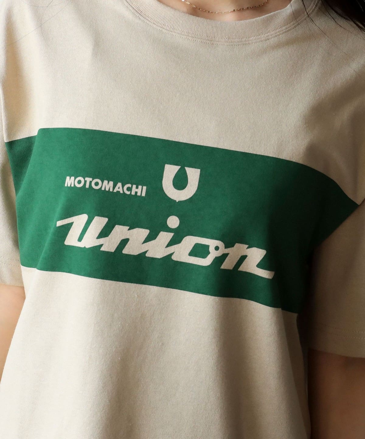 BEAMS JAPAN（ビームス ジャパン）【別注】MOTOMACHI UNION / LOGO TEE