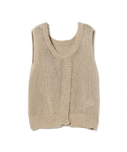 homspun / リネン 前スリットベスト