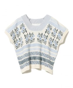 ASEEDONCLOUD / jacquard knit blouse