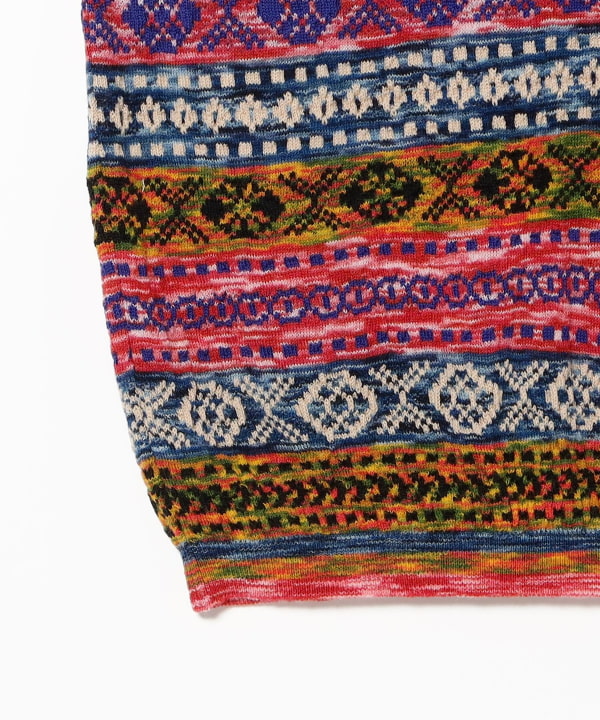 COOHEM / 3D FAIR ISLE KNIT VEST