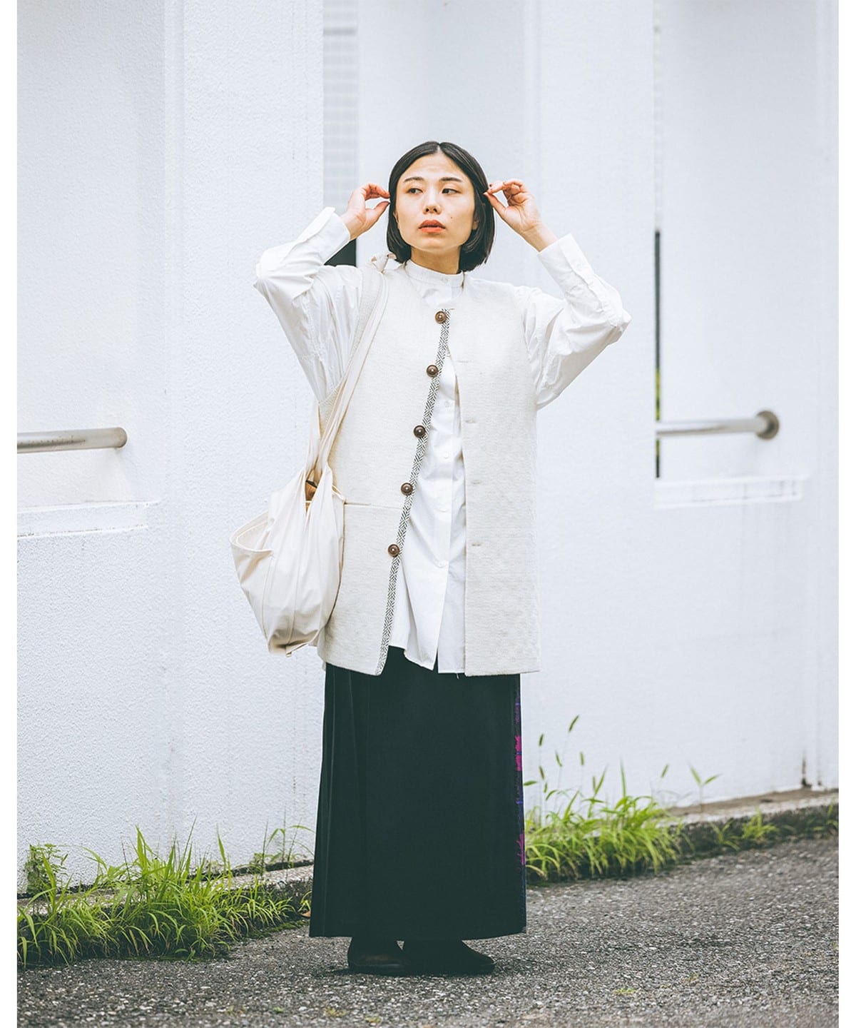 ブランカ BLANCHA ブランカ ムートン ハーフコート ベスト