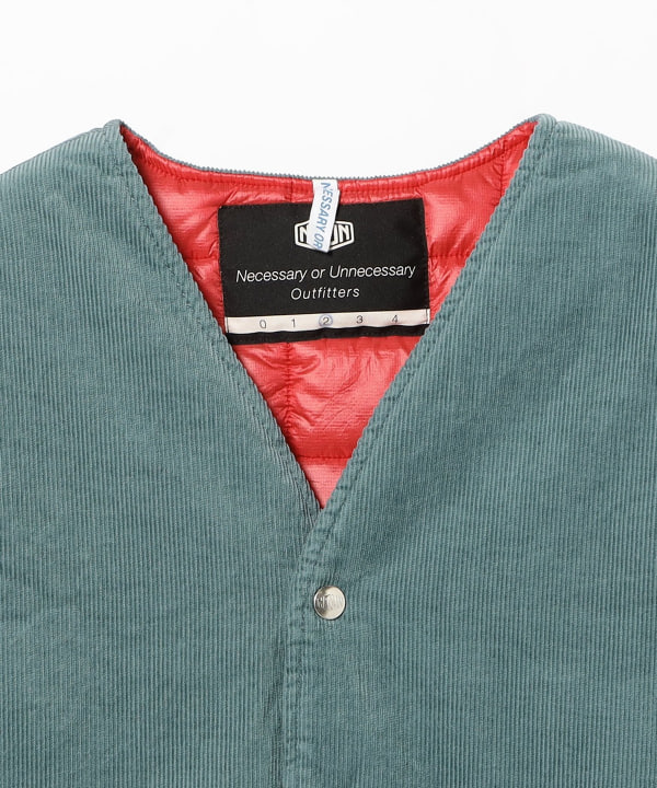 NECESSARY or UNNECESSARY / CORDUROY VEST