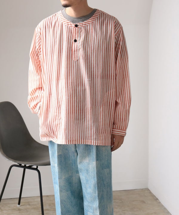 fennica（フェニカ）インド ブロックプリント プルオーバーシャツ  