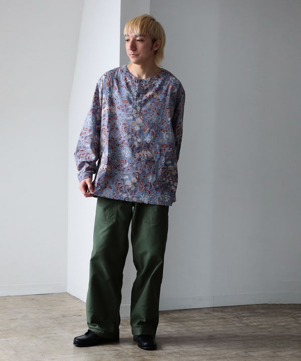 fennica（フェニカ）インド ブロックプリント プルオーバーシャツ  