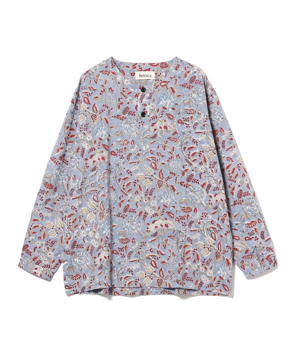 fennica（フェニカ）インド ブロックプリント プルオーバーシャツ  