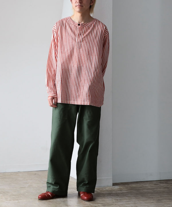 fennica（フェニカ）インド ブロックプリント プルオーバーシャツ  