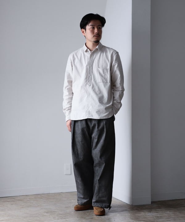 Maria Santangelo BEAMS F シャンブレープルオーバーシャツ BEAMS F（ビームスF）【別注】Maria Santangelo / POLOJP リネン