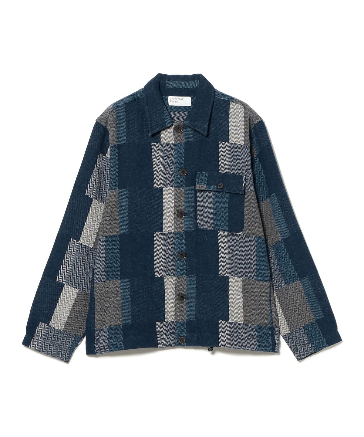 Universal Works ユニバーサルワークス / パッチワーク オーバーシャツ シャツ・ブラウス MEN NAVY M Universal Works ユニバーサルワークス / パッチワーク オーバーシャツ シャツ・ブラウス MEN NAVY M