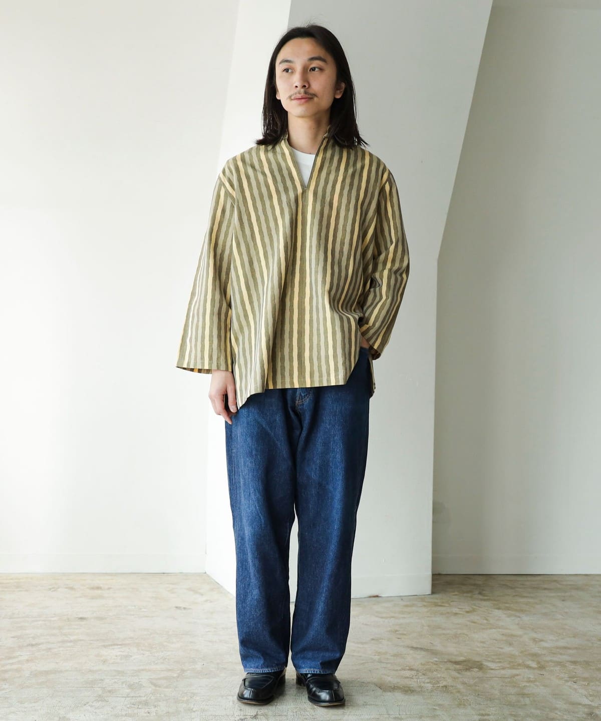 fennica（フェニカ）久留米絣 プルオーバーシャツ（シャツ・ブラウス