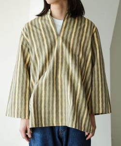 久留米絣 プルオーバーシャツ