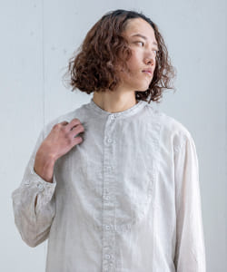 【夏の装いと暮らし展】宝島染工 /切替シャツ シルクコットン