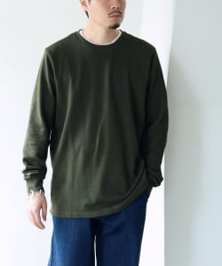 Monitaly / FRENCH TERRY LONG TEE フレンチテリーカットソー