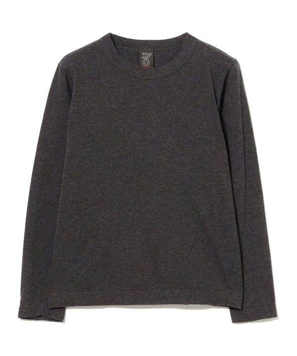 homspun / 天竺 長袖Tシャツ チャコールグレー