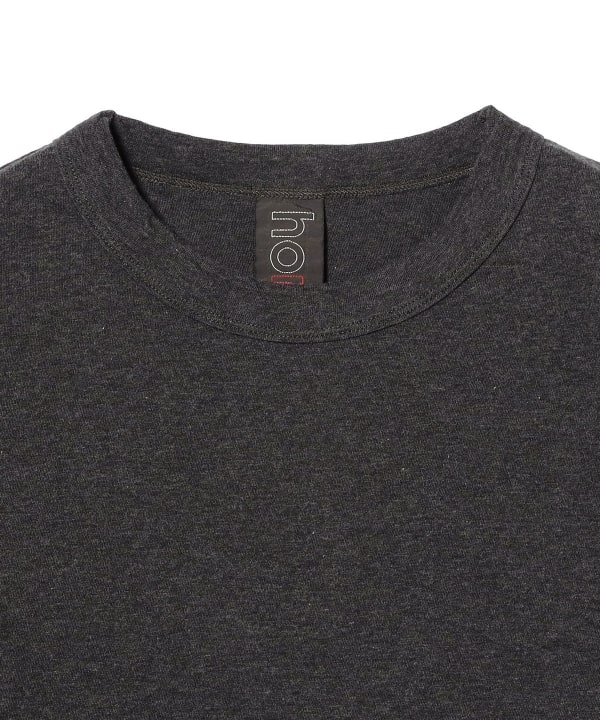 homspun / 天竺 長袖Tシャツ チャコールグレー