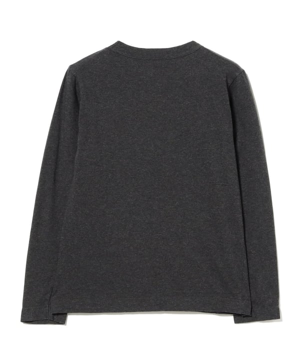 homspun / 天竺 長袖Tシャツ チャコールグレー