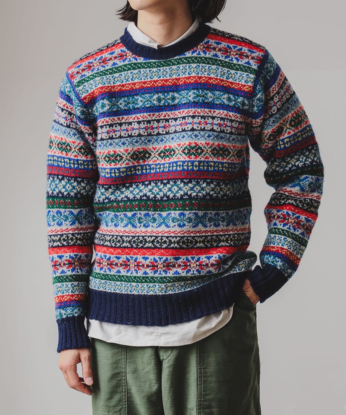 jamiesons ニット fennica（フェニカ）【別注】Jamieson's Knitwear / フェアアイル柄