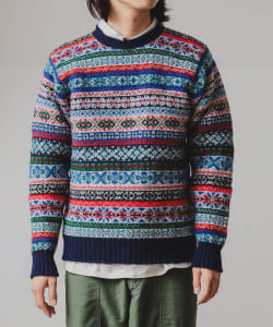 【別注】Jamieson's Knitwear / フェアアイル柄 プルオーバーニット