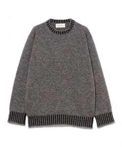 【別注】Jamieson's Knitwear / リブ ストライプ プルオーバーニット