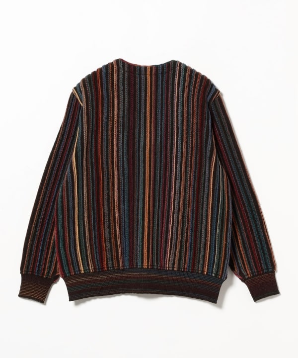 fennica（フェニカ）COOHEM / KASURI MULTI STRIPE KNIT CARDIGAN