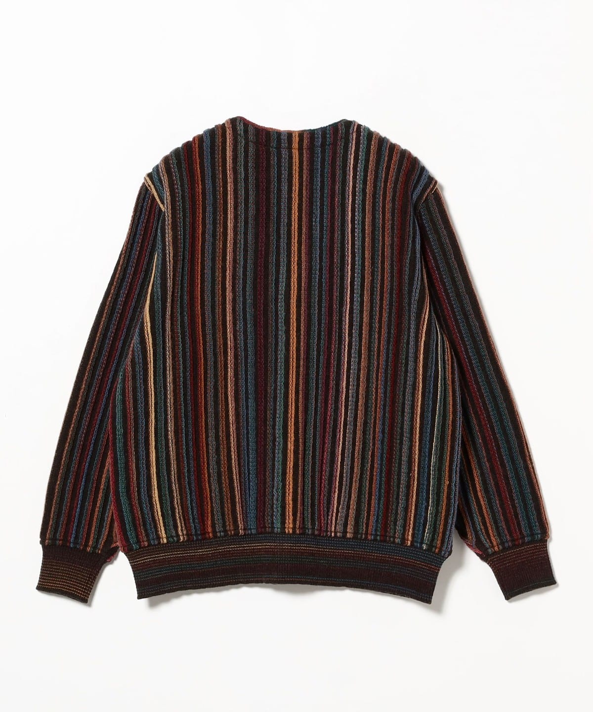 fennica（フェニカ）COOHEM / KASURI MULTI STRIPE KNIT CARDIGAN