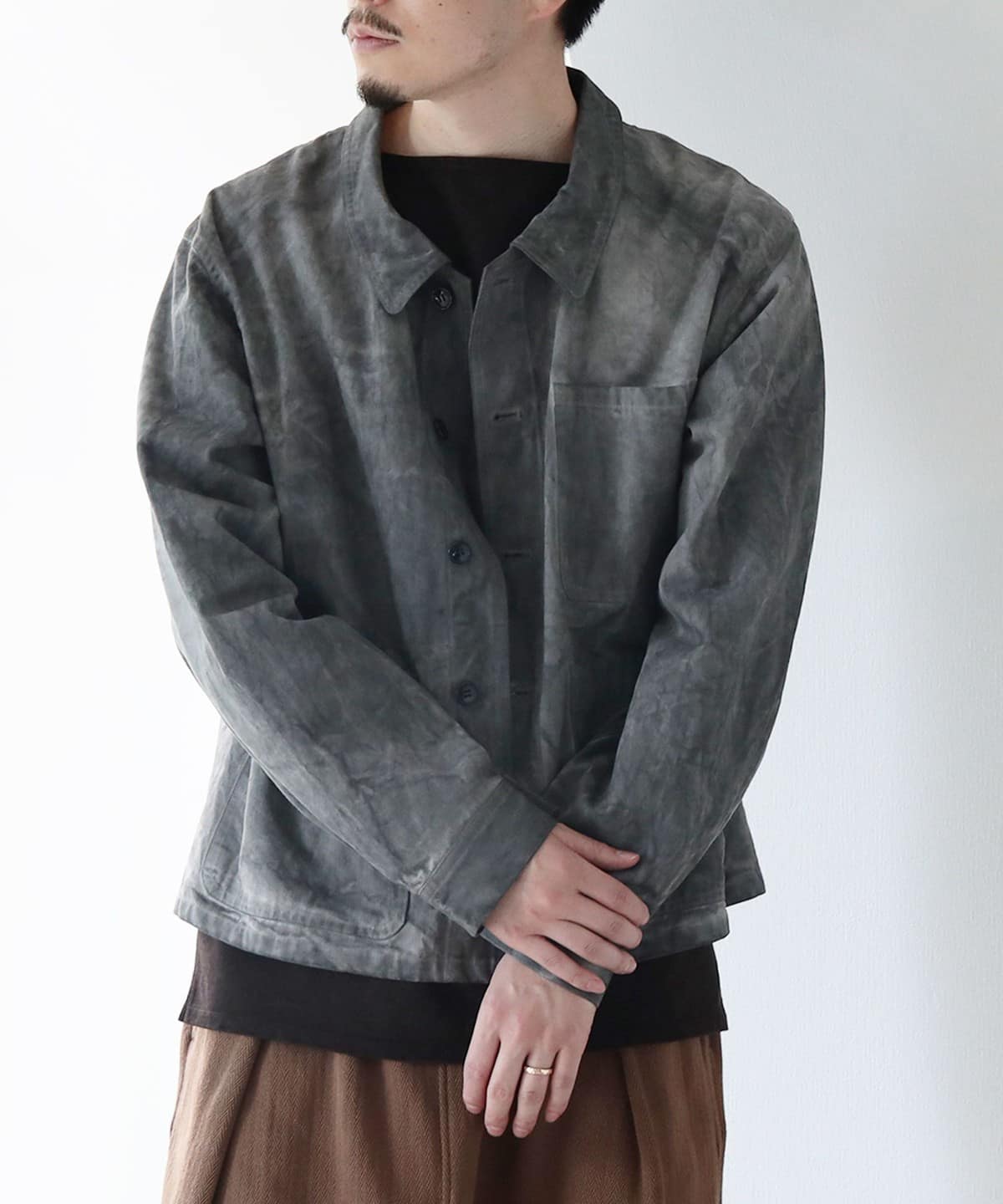 fennica（フェニカ）fennica / 墨染め French work Court Jacket