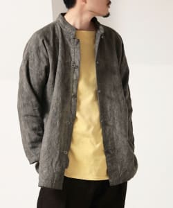 fennica / 墨染め China Jacket チャイナシャツジャケット