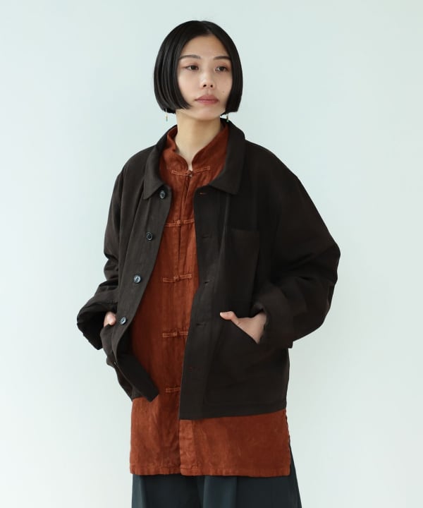 fennica（フェニカ）fennica / 奄美大島 泥染め French work Court Jacket フレンチワークジャケット（ブルゾン  カバーオール）通販｜BEAMS