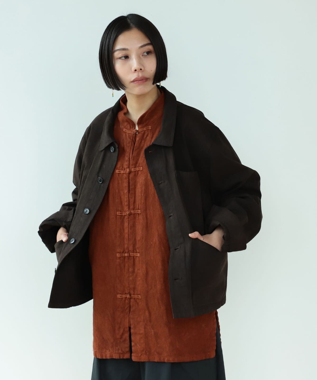 fennica（フェニカ）fennica / 奄美大島 泥染め French work Court 