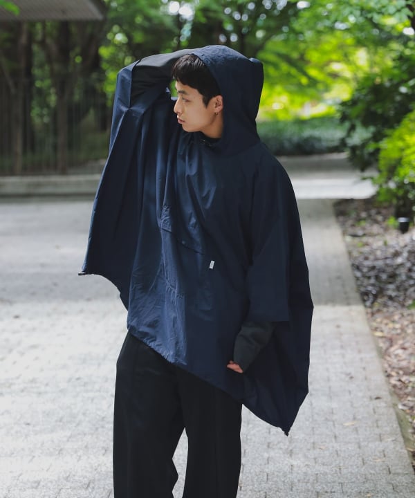 小松マテーレ BEAMS JAPAN ダントツ撥水　ポンチョ　ビームス　カッパ BEAMS JAPAN（ビームス ジャパン）【別注】小松マテーレ