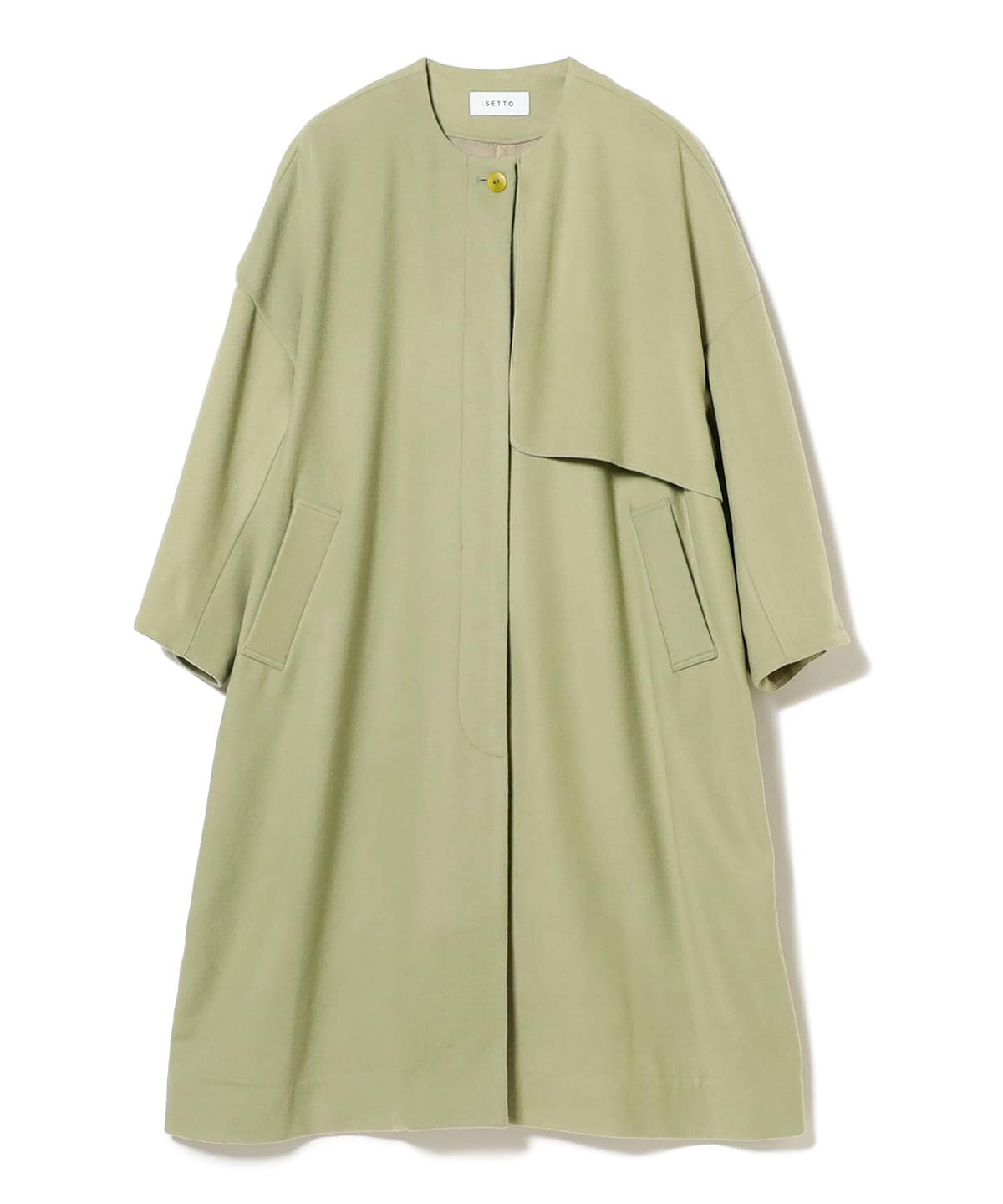 SETTO セット / GAN COAT コート コート WOMEN L. GREEN ONE SIZE SETTO セット / GAN COAT コート コート WOMEN L. GREEN ONE SIZE