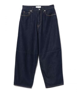 SETTO / KNEE JEANS ワイドデニムパンツ インディゴ