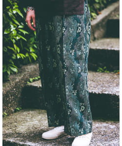 NEZU YOHINTEN / TANGO PANTS フラワーパターンジャカード パンツ