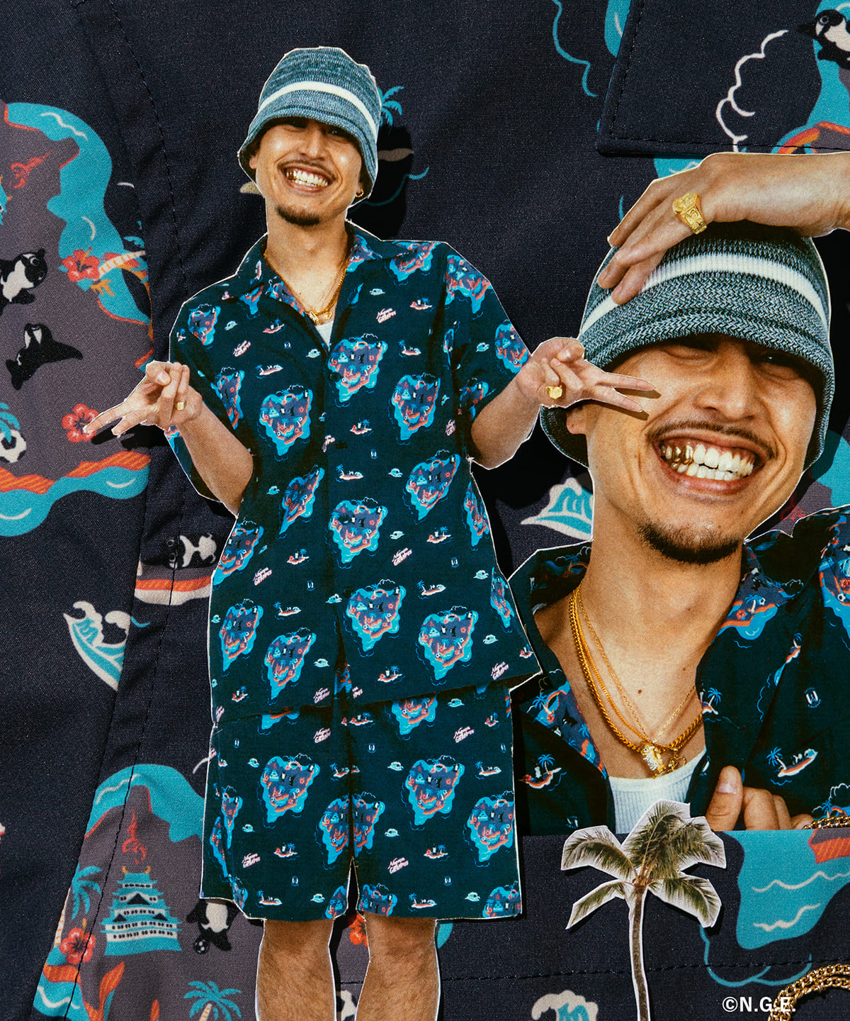 【大名古屋展2025】【別注】名古屋グランパス / グランパス アロハショーツ パンツ MEN NAVY XL 【大名古屋展2025】【別注】名古屋グランパス / グランパス アロハショーツ パンツ MEN NAVY XL