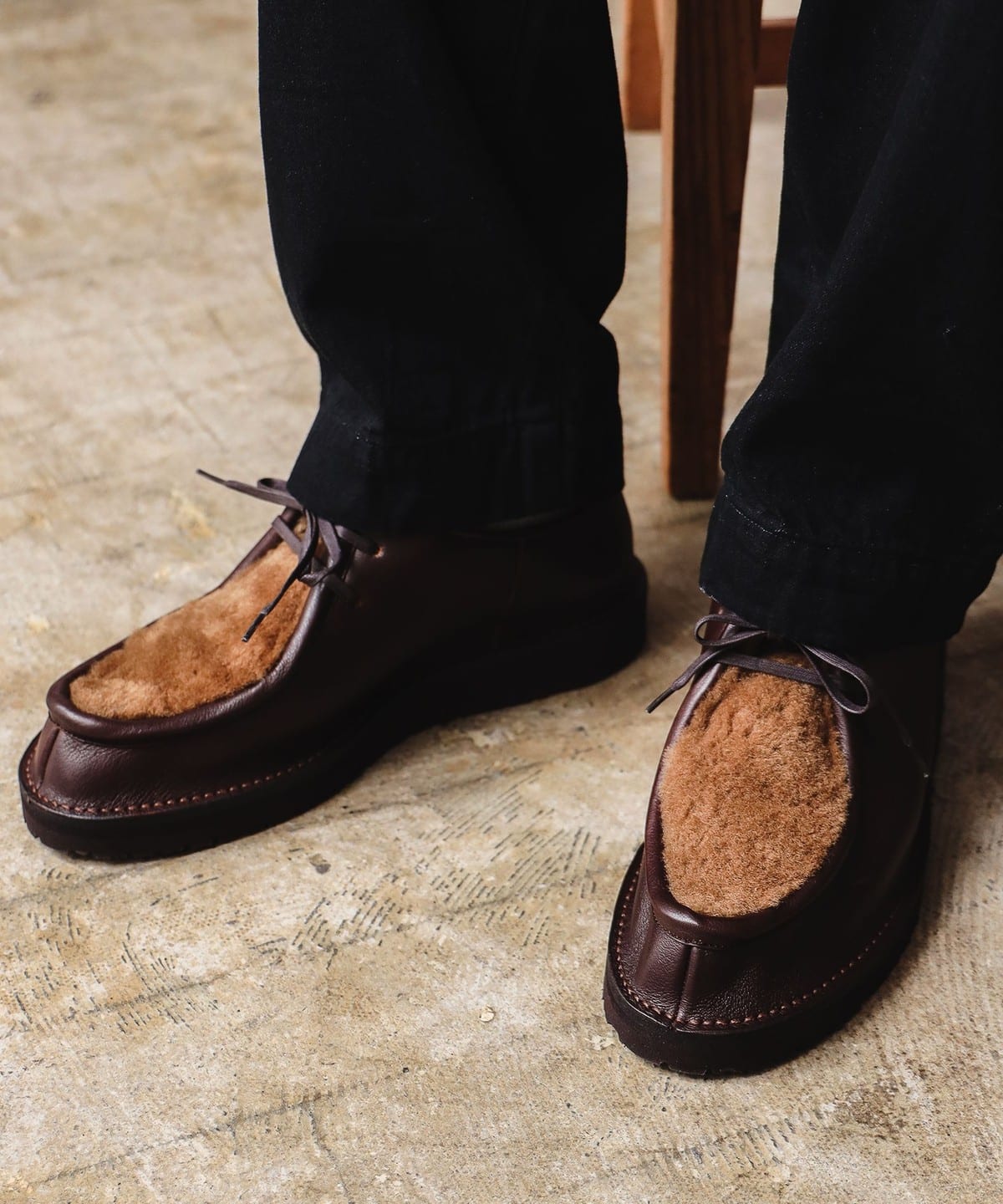 〈MEN〉【別注】TEP_P / CSMD Shoes mouton ムートンシューズ シューズ MEN D. BROWN 5(25cm ) 〈MEN〉【別注】TEP_P / CSMD Shoes mouton ムートンシューズ シューズ MEN D. BROWN 5(25cm )