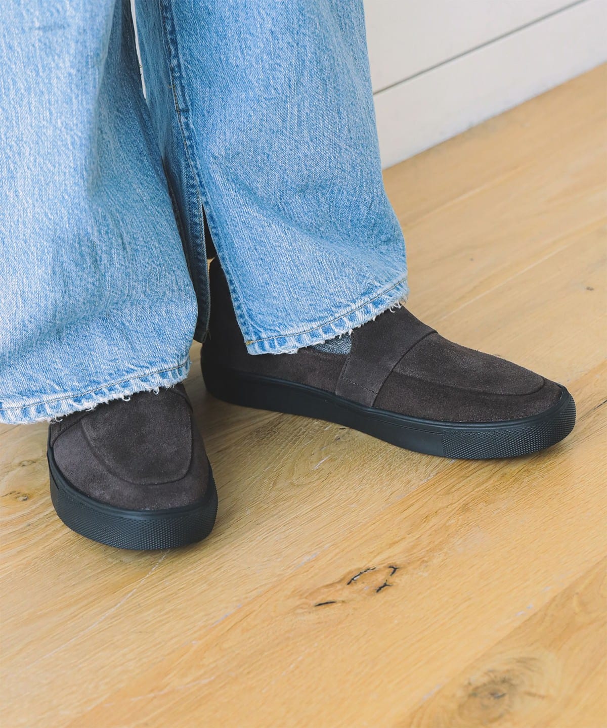 【別注】SEAM.SHOES / 絲絨樂福鞋