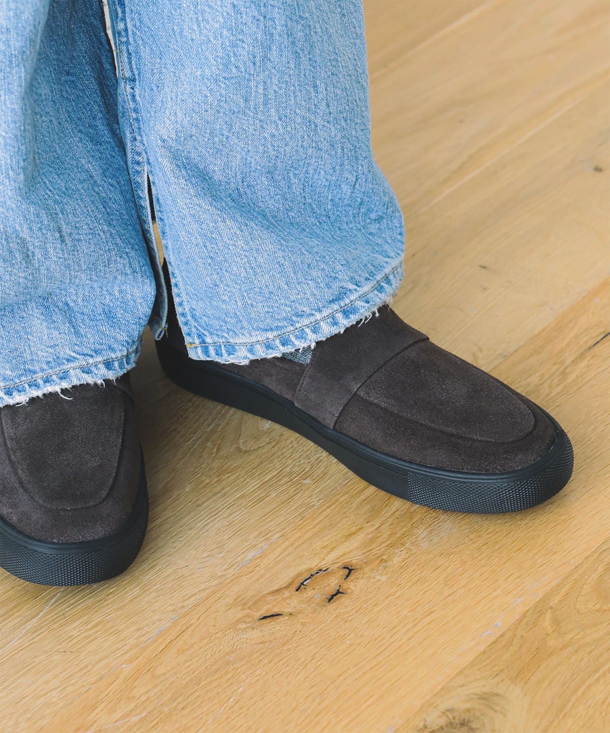 【別注】SEAM.SHOES / 絲絨樂福鞋
