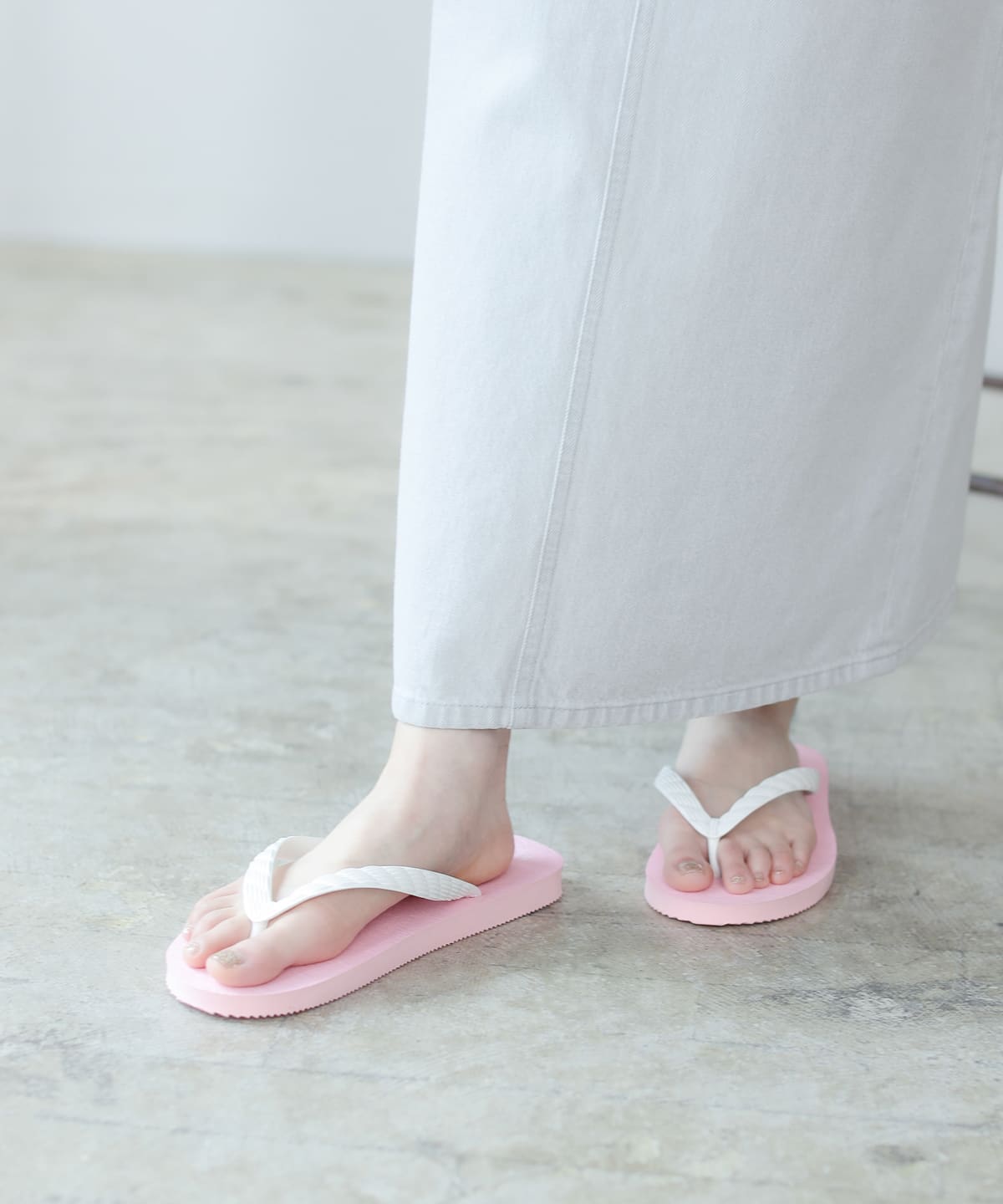 【別注】九十九 ツクモ / ビーチ サンダル シューズ MEN ピンク×白 28㎝ 【別注】九十九 ツクモ / ビーチ サンダル シューズ MEN ピンク×白 28㎝