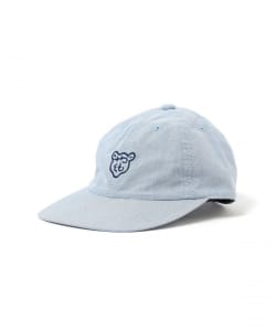 【八雲】BEAMS JAPAN / 播州織 木彫り熊マーク キャップ
