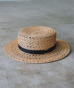 cableami / Raffia Open Weave BRAID  BOATER ハット