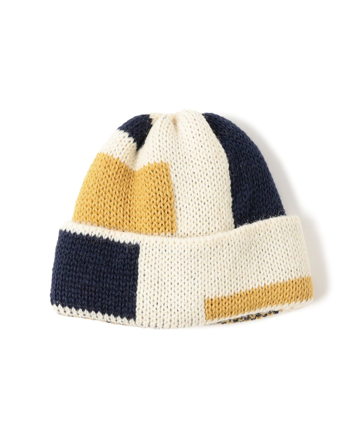 Universal Works ユニバーサルワークス / ワッチキャップ 帽子 MEN ECRU/NAVY/YELLOW ONE SIZE Universal Works ユニバーサルワークス / ワッチキャップ 帽子 MEN ECRU/NAVY/YELLOW ONE SIZE