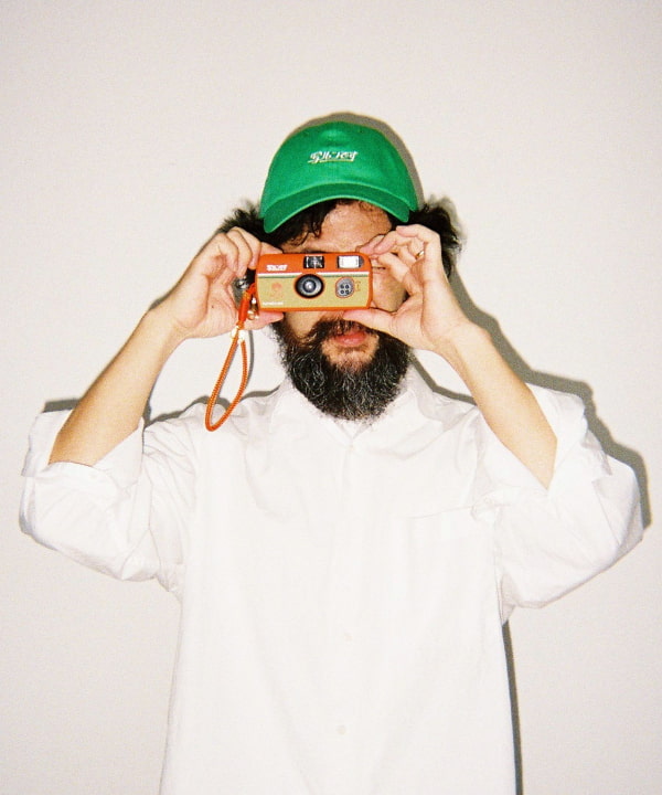 [Special order] Disposable Camera Logo Cap *Please refer to the image of the product alone against a white background for the actual color.