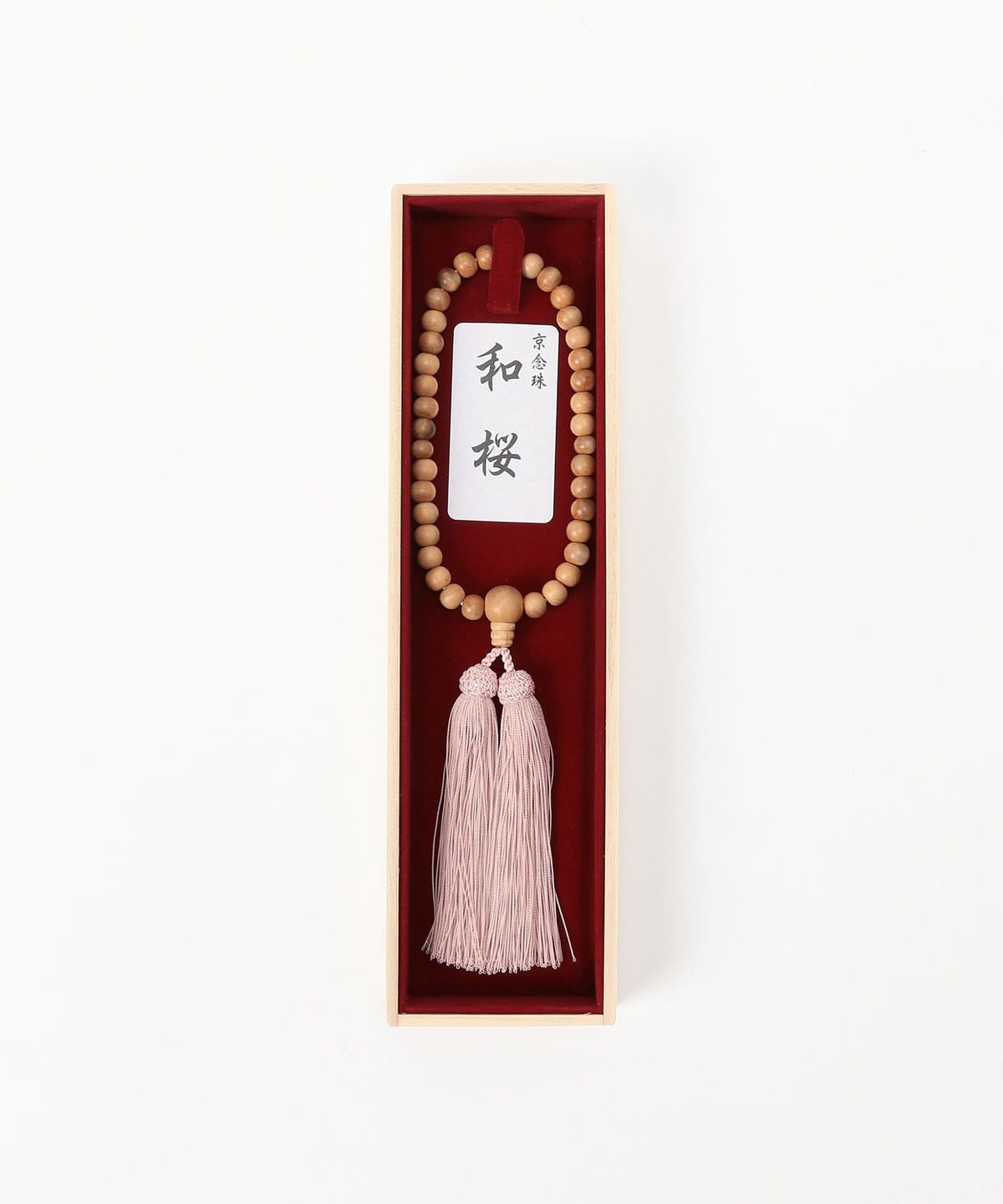 【別注】中鄉 / 京念珠 和櫻 單手念珠 女用