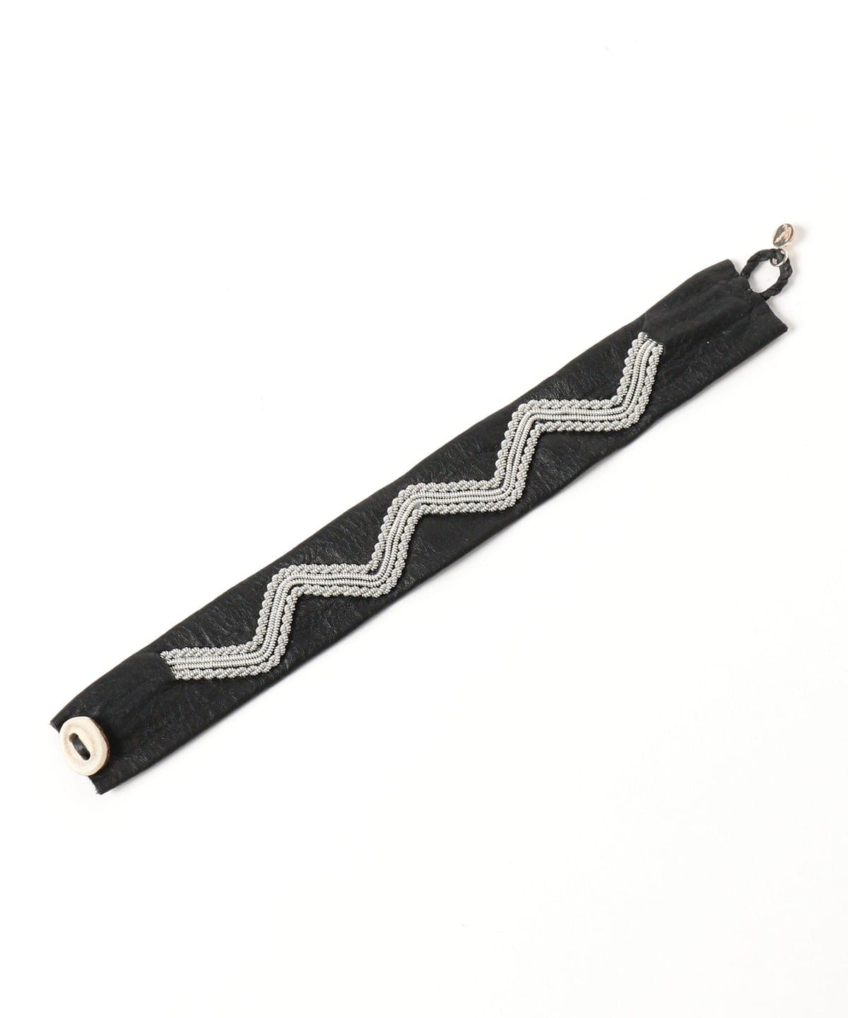 masakoさま　　専用　レザーバングル fennica（フェニカ）MARIA RUDMAN / BLACK zigzag レザー