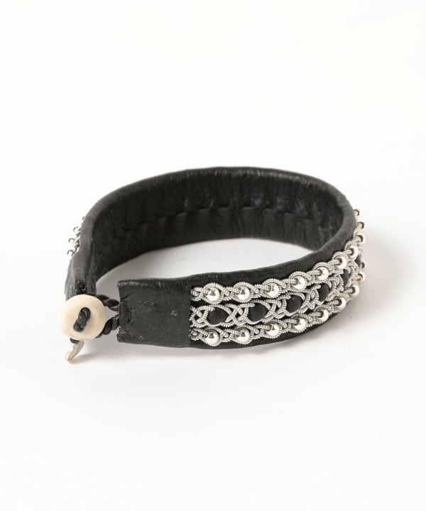 MARIA RUDMAN マリアルドマン　レザーブレスレット MARIA RUDMAN マリアルドマン : C17 bracelet (black) レザー