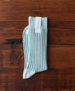 对比罗纹袜子22.5-25cm