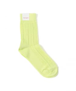 homspun / 綿コーマ レース編み ソックス 22～24cm